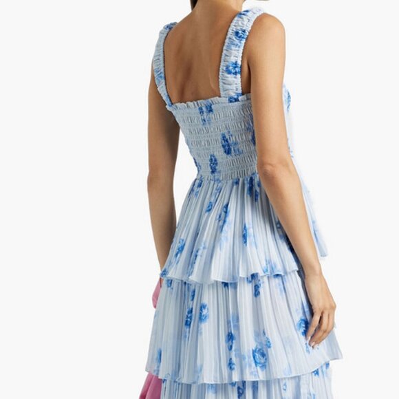 GANNI ! Floral tiered georgette midi dress ( 40 ) - Picture 3 of 13